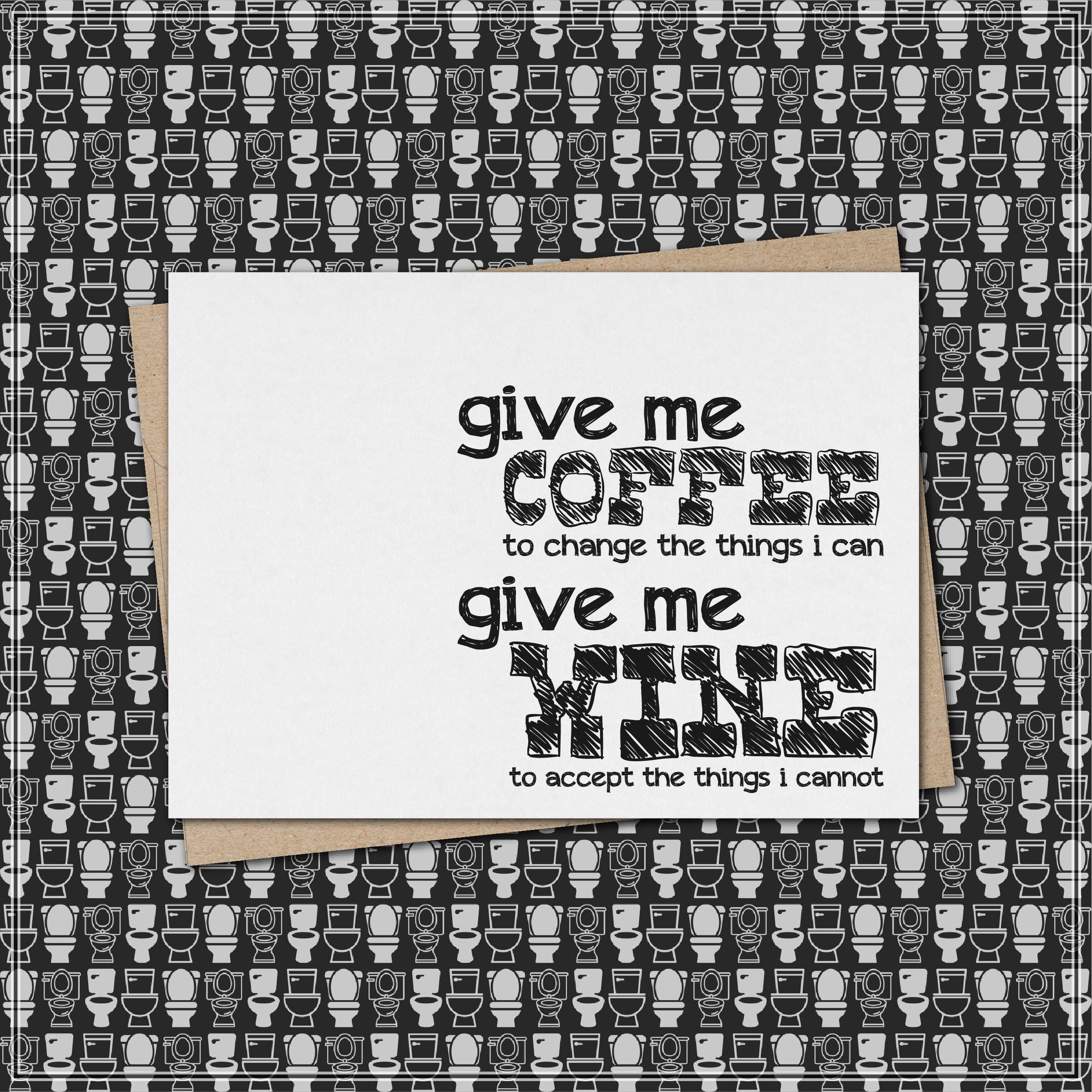 Mug Voyage 16 Oz 'Give Me Coffee... And Wine' - Marque MIP - Neuf Sous Emballage