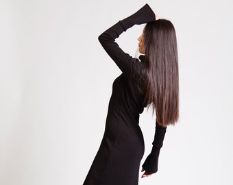 skin tight silk dress