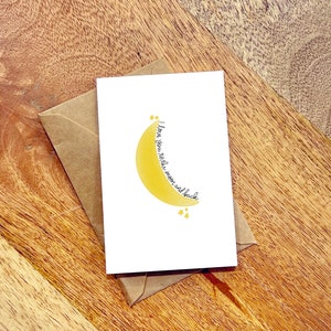 Mini Thinking of You Card Set: Hand-Drawn Note Cards with Kraft Envelopes