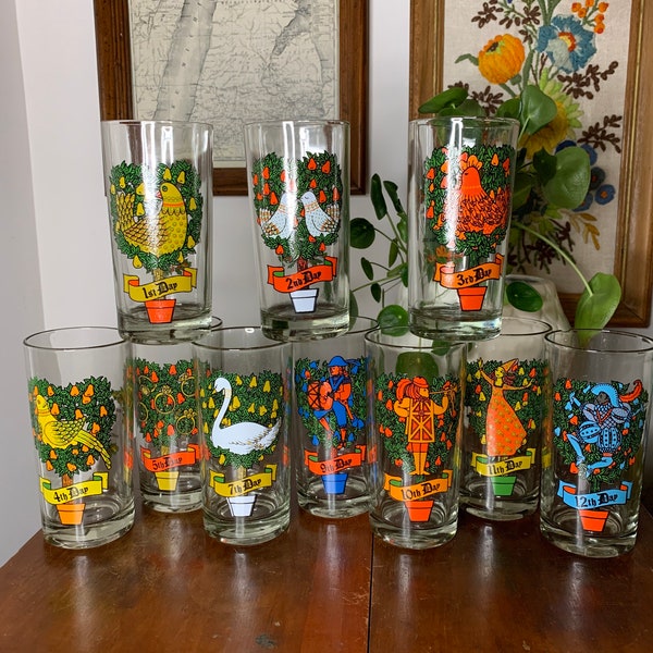 Christmas Glassware Etsy