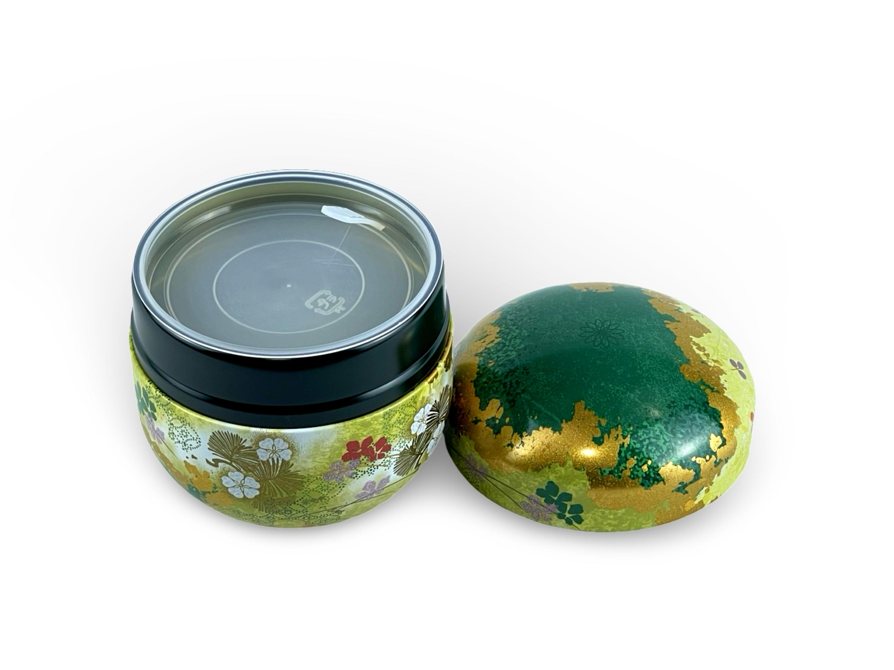 Japanese Haru Green Lacquered Tea Tin - Shizen Cha - Etsy