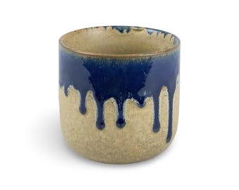Japanese Blueberry Drip Okii Yunomi Tea Cup - Shizen Cha