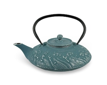 Japanese Tsunami Cast Iron Tetsubin Teapot - Shizen Cha