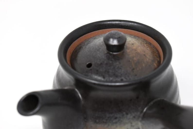 Kuro Bizen Black Kyusu Teapot