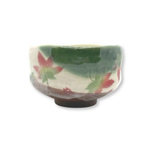 Hana Flower Beige Matcha Tea Bowl