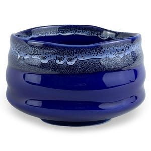 Japanese Aoi Indigo Blue Matcha Chawan Tea Bowl - Shizen Cha