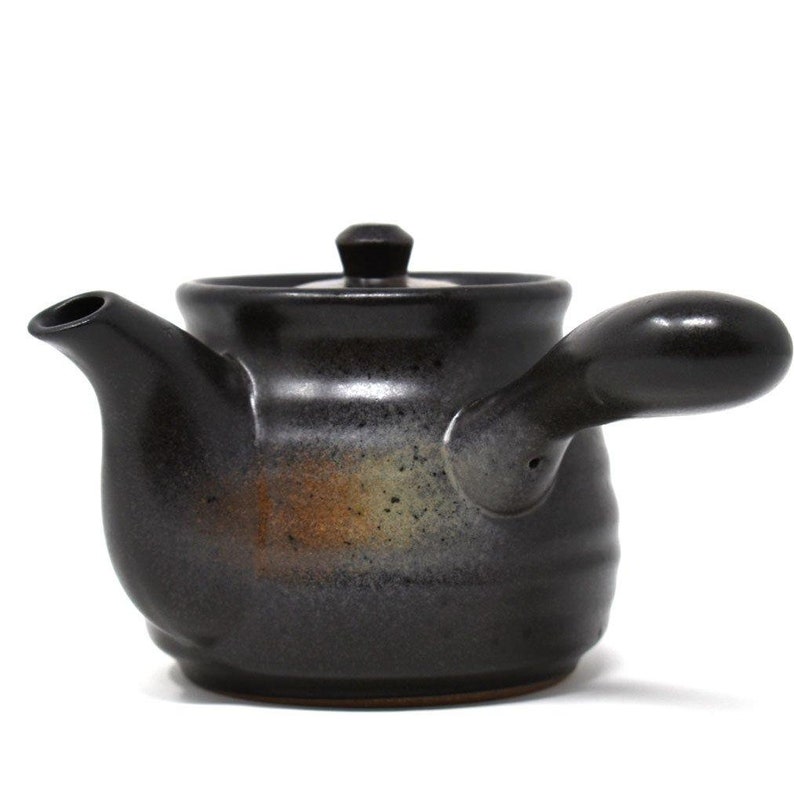 Kuro Bizen Black Kyusu Teapot