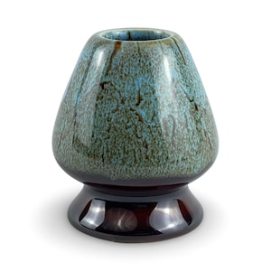 Japanese Fambe Blue Matcha Chasen Whisk Stand - Shizen Cha
