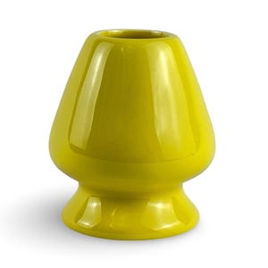 Japanese Taiyo Yellow Matcha Chasen Whisk Stand - Shizen Cha