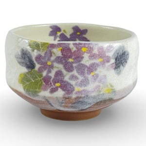 Japanese Blossom Hana Matcha Chawan Tea Bowl (Mini) - Shizen Cha
