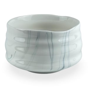 Japanese Marble Gray Matcha Chawan Tea Bowl - Shizen Cha