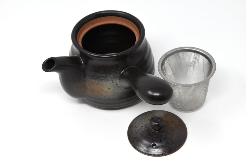 Kuro Bizen Black Kyusu Teapot