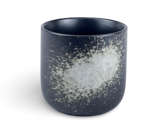 Japanese Obsidian Frost Okii Yunomi Tea Cup - Shizen Cha