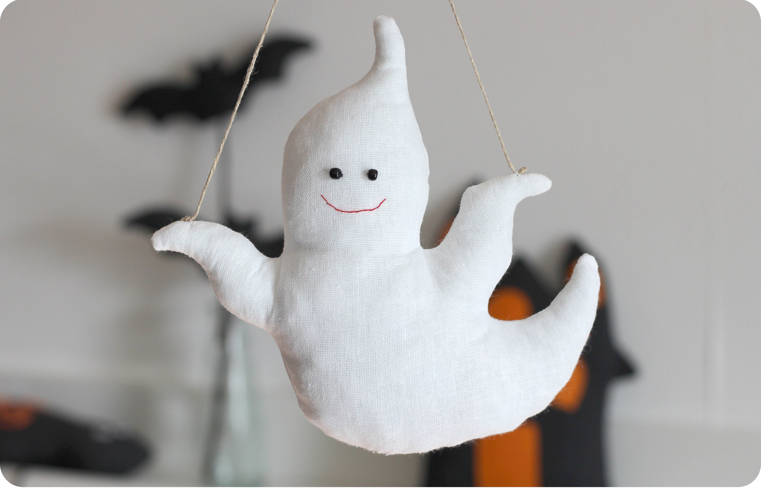PDF Ghost Sewing Pattern & Tutorial Stuffed Animal Sewing DIY Etsy