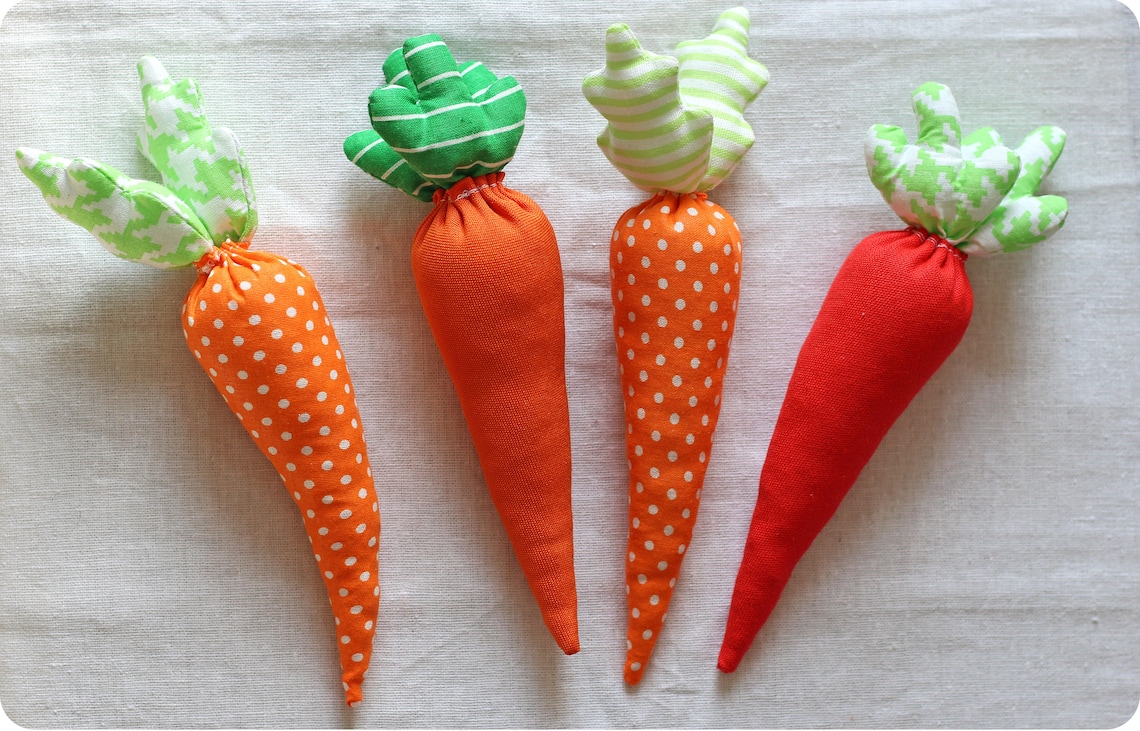PDF Easter Carrot Sewing Pattern & Tutorial Carrots Pattern Etsy