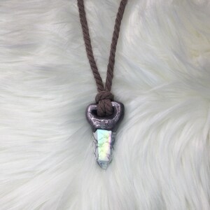Aura Howlite Crystal Necklace
