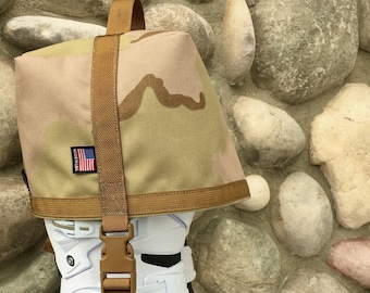 DCU Camouflage Pattern, Motocross Boot Carrier, W/ Optional Custom Embroidery