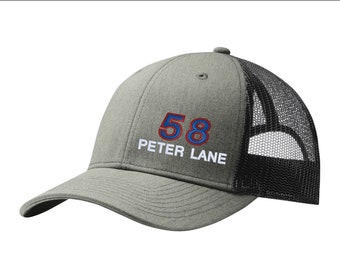 Bestickter Hut/Hut mit Name & Nummer - Style #1