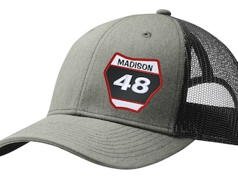 Custom Embroidered Hat - Number Plate - Style #2