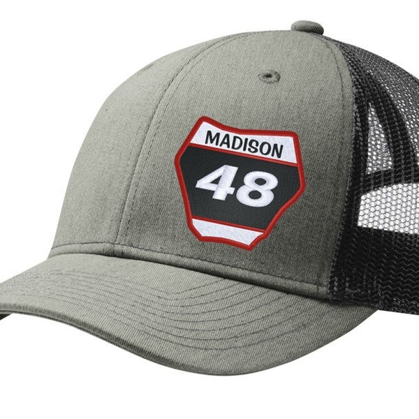 Custom Embroidered Hat - Number Plate - Style #2