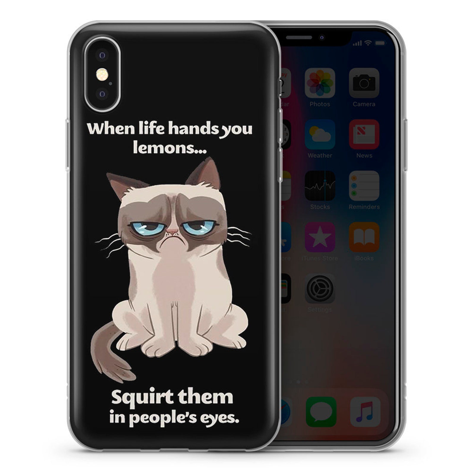 Grumpy Cat Quotes Cat Jokes Phone Case Cover For IPhone Etsy Grumpy Cat Quotes Cat Jokes Phone Case Cover For IPhone Etsy