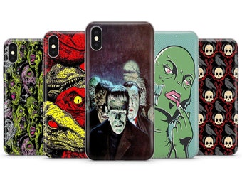 Halloween and Horror theme - Monsters and Dinosaurs, Vampires Phone case cover for iPhone Samsung & Huawei
