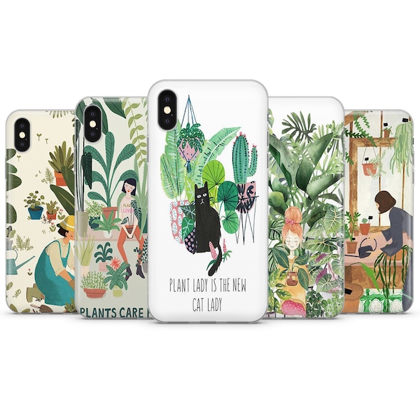 Plant Lover Botanical Monstera Garden Plant Lady Phone case cover for iPhone Samsung & Huawei