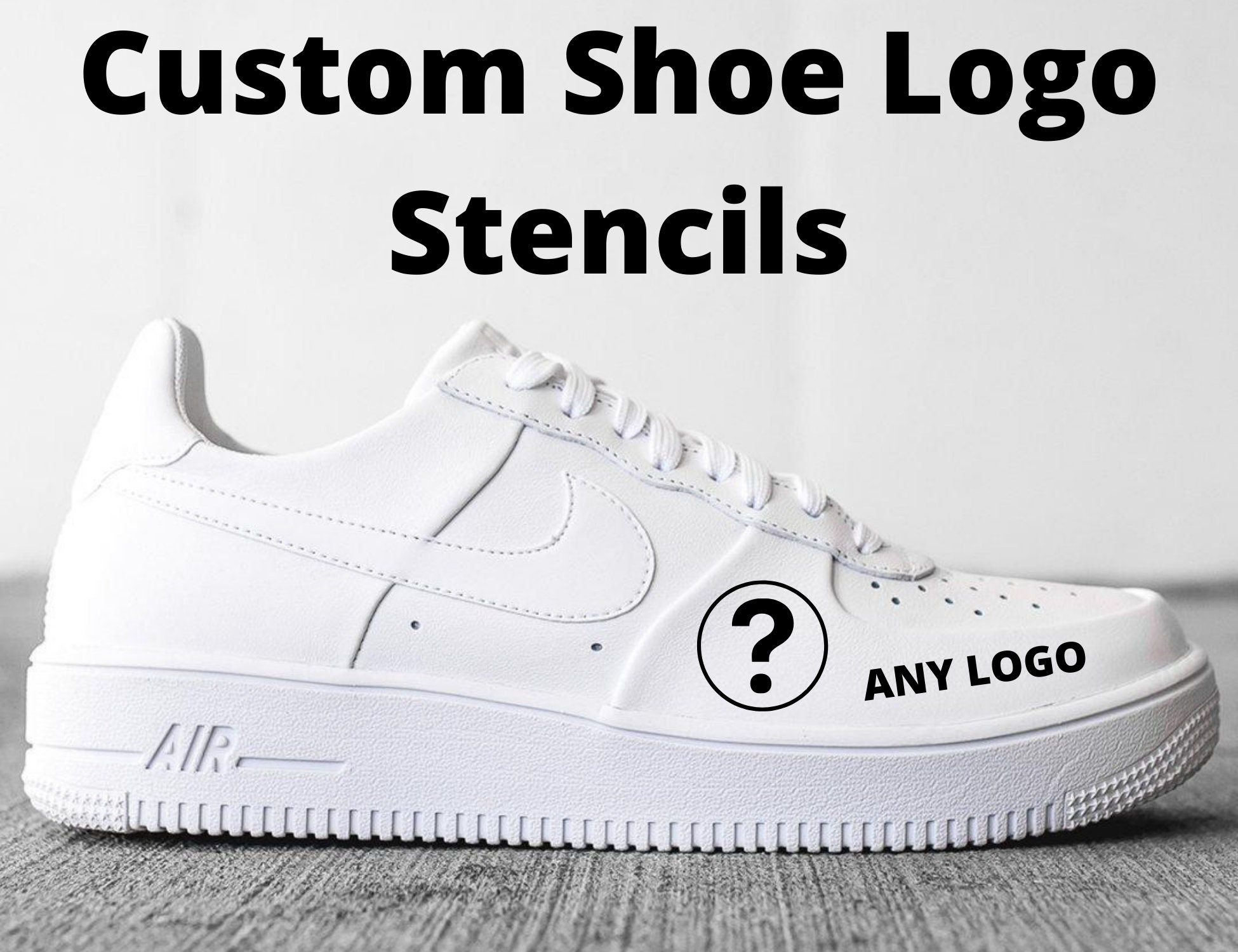 Custom Shoe Logo Stencil by OFFAIRCUSTOMS any Colour Matte Etsy