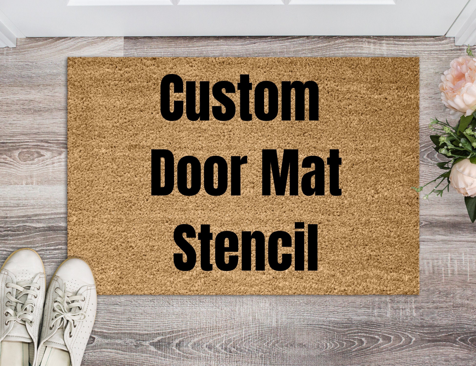 Custom Door Mat Stencils by OFFAIRCUSTOMS Any Colour Matte Etsy