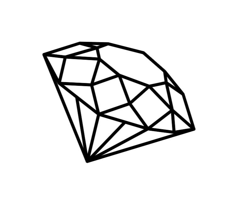 Diamond decal symbol jewel jewelry gem sticker bling ring gold Etsy