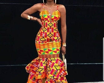 african traditional mermaid dresses