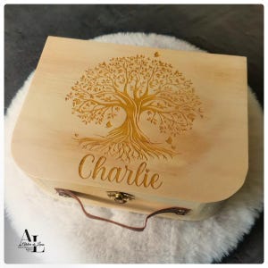 Valise personnalisée, boîte souvenir bébé, boîte souvenir, cadeau de naissance