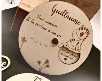 annonce grossesse, test de grossesse, demande parrain, demande marraine, cadeaux personnalisés