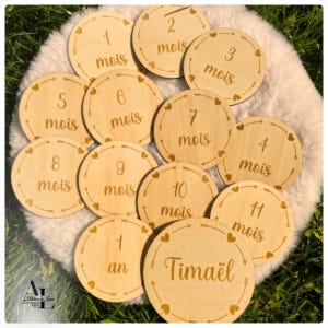 Cartes étapes bébé, cadeau de naissance, carte étape, carte étape évolution de bébé