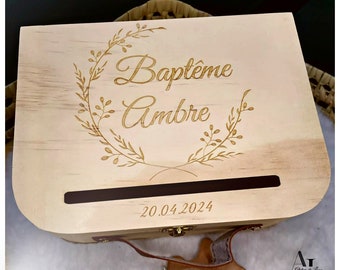 Urne personnalisée, boîte à souvenirs baptême, boîte souvenir, cadeau de baptême, urne de mariage, urne de baptême