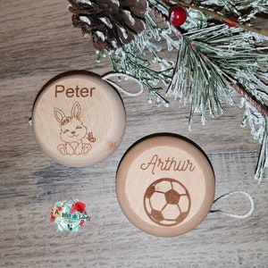 personalized wooden yoyo, gift idea, personalized gift, child gift