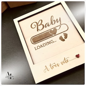 annonce grossesse, carte annonce de grossesse, test de grossesse, magnet