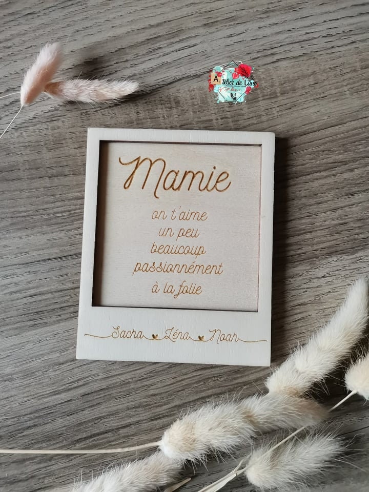 Magnet Cadre Polaroïd, Fête Des Mamies, Mamans, Cadeau, Marraine, Parrain