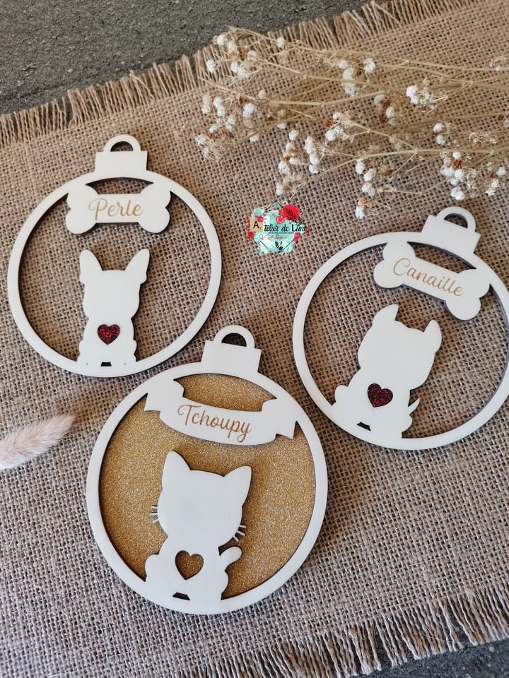 Boule de Noël Animal