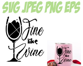 Download Fine Wine Svg Etsy