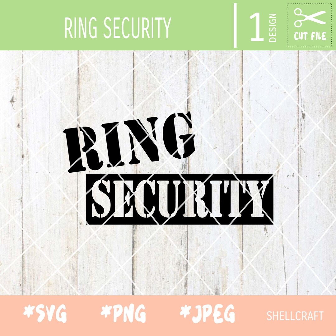 Ring Security Vector Files Ring Security SVG PNG Clipart Cute Ring Bearer Instant - Etsy