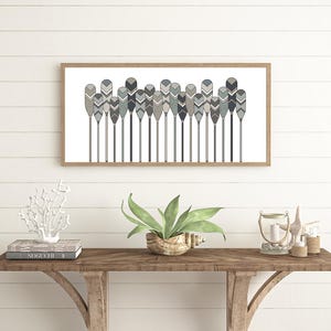 Oars Wood Sign: Lake House Wall Art, USA Made