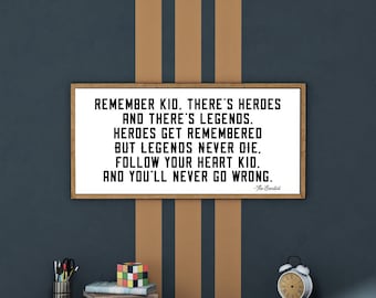The Sandlot quote sign, kids room decor, boys bedroom wall decor, legends never die, nursery wall decor, wall art for kids room