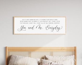 Bedroom Wall Decor, So It's Not Going To Be Easy Sign, Bedroom Wall Decor Over The Bed, Bedroom Wall Art, Master Bedroom Decor,Bedroom Signs