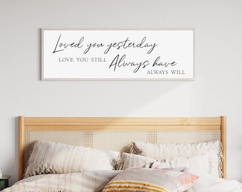 bedroom wall decor over the bed, master bedroom wall decor, bedroom signs, sign for above bed, wall decor for bedroom, above bed signs