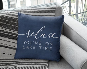 lake throw pillows