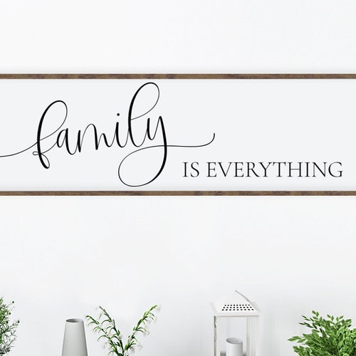 Family is Everything Sign Family Wall Art Rustic Decor Home - Etsy