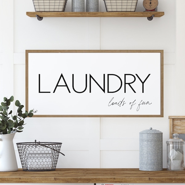 Laundry Sign, Laundry Room Decor, Wood Signs, Farmhouse Decor, Laundry Wall Decor, Farmhouse Style, Laundry Room Sign