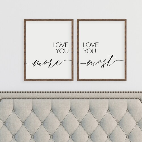 Bedroom Wall Decor Over the Bed Master Bedroom Wall Decor Etsy