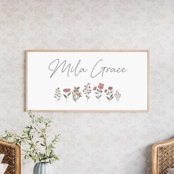 custom baby name, personalized girl name sign for nursery, nursery decor, personalized baby gift, custom name sign, boho nursery decor